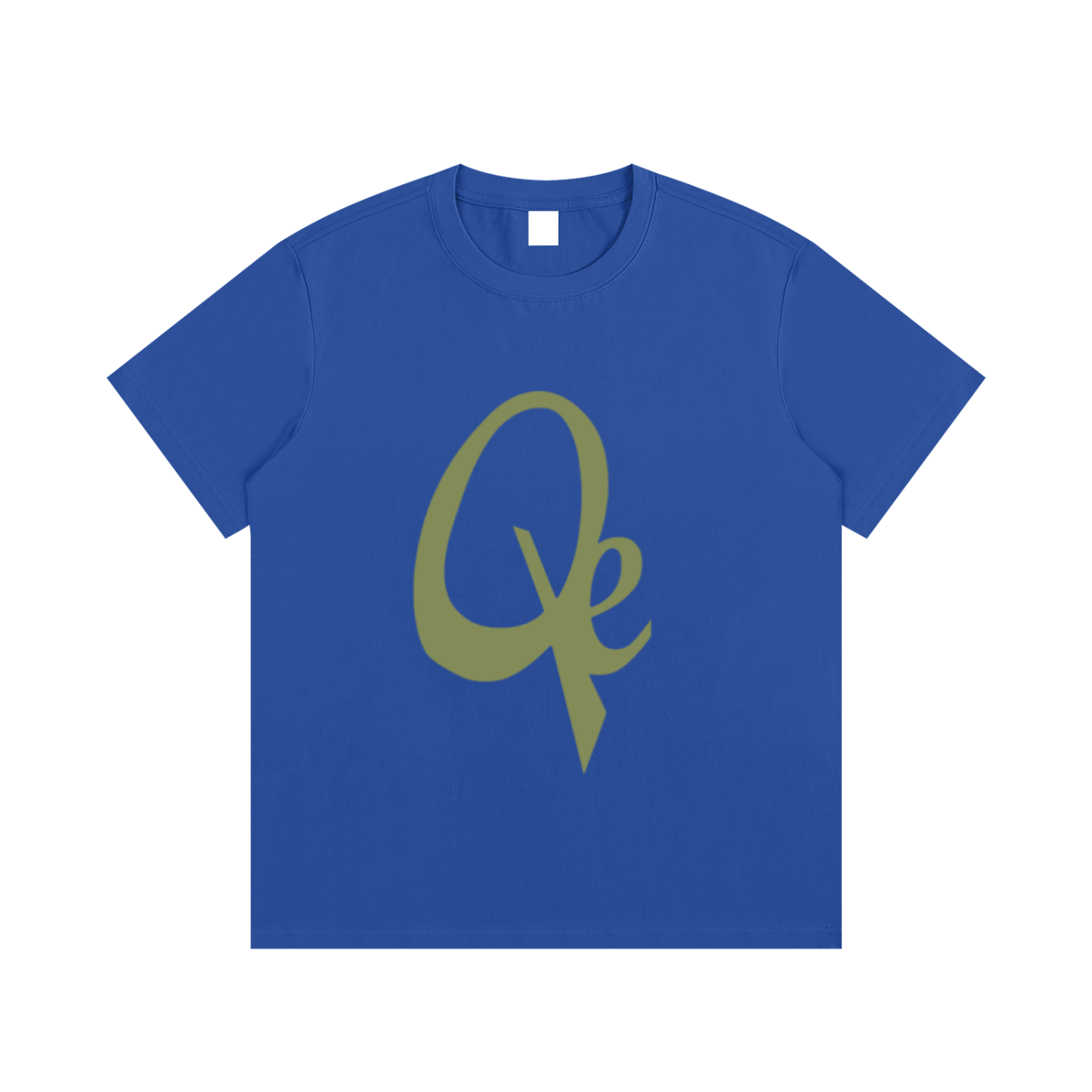 QE Army Green Logo Essential Cotton T-Shirt