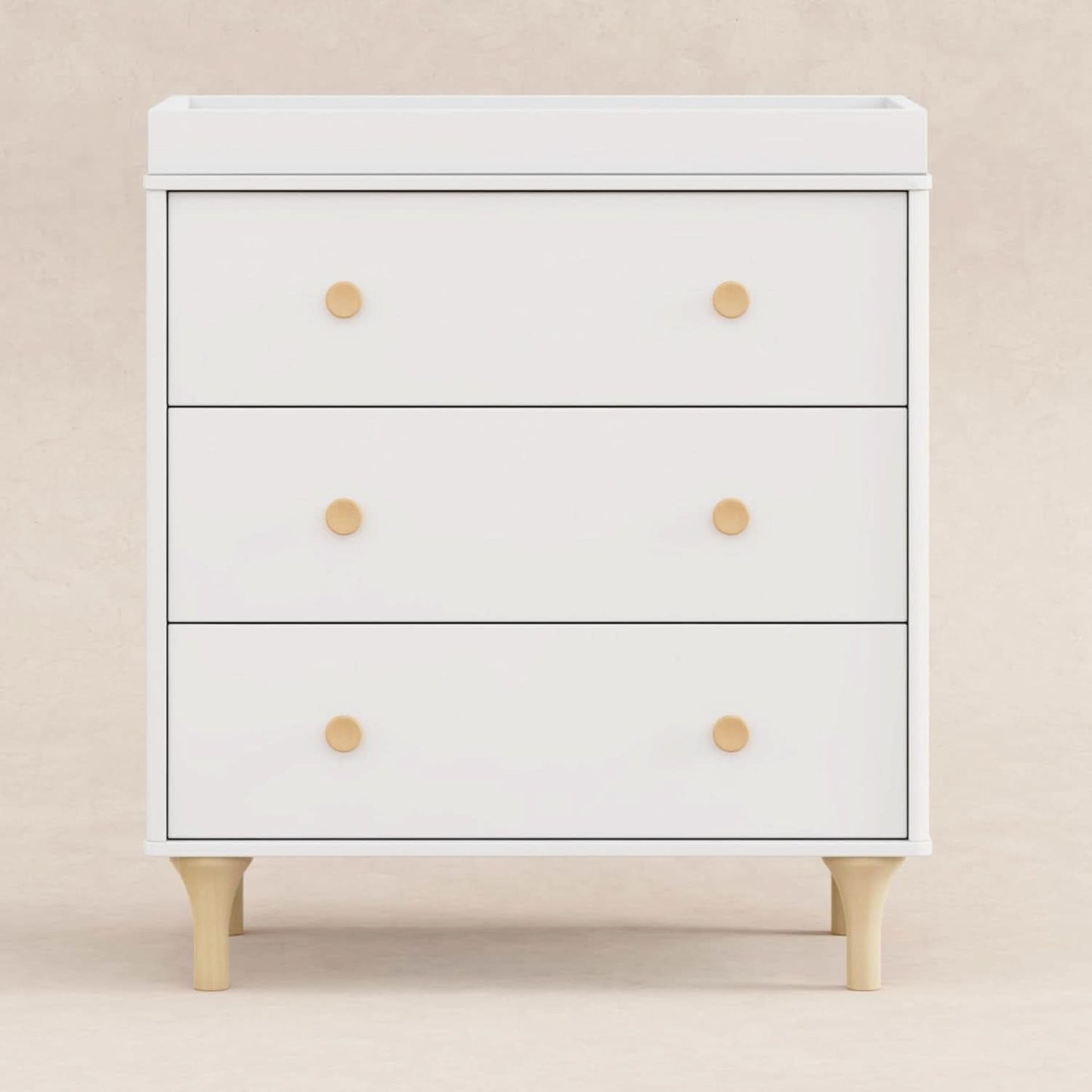 Lolly 3 Drawer Changer Dresser Removable Changing Tray White