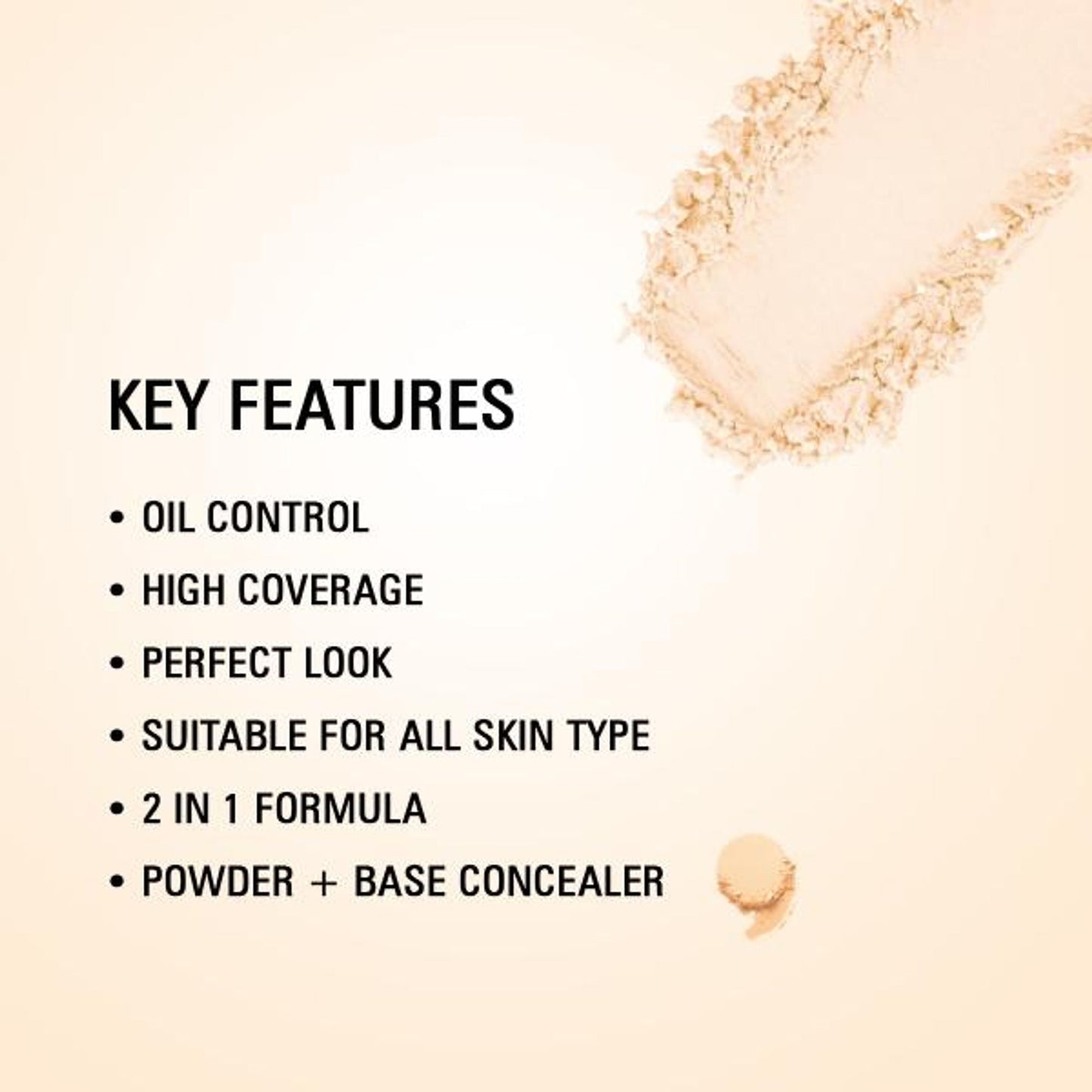 Matt Look Perfect Look 2 In 1 Formula Oil Control Powder - Light