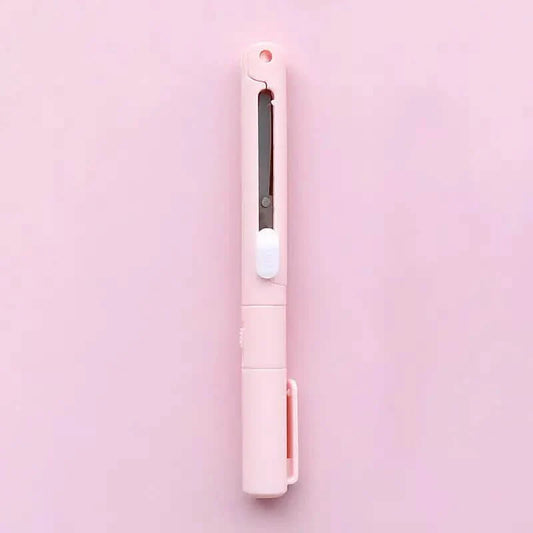 3-Pack: 2-in-1 Pen Style Scissors with Paper Cutter
