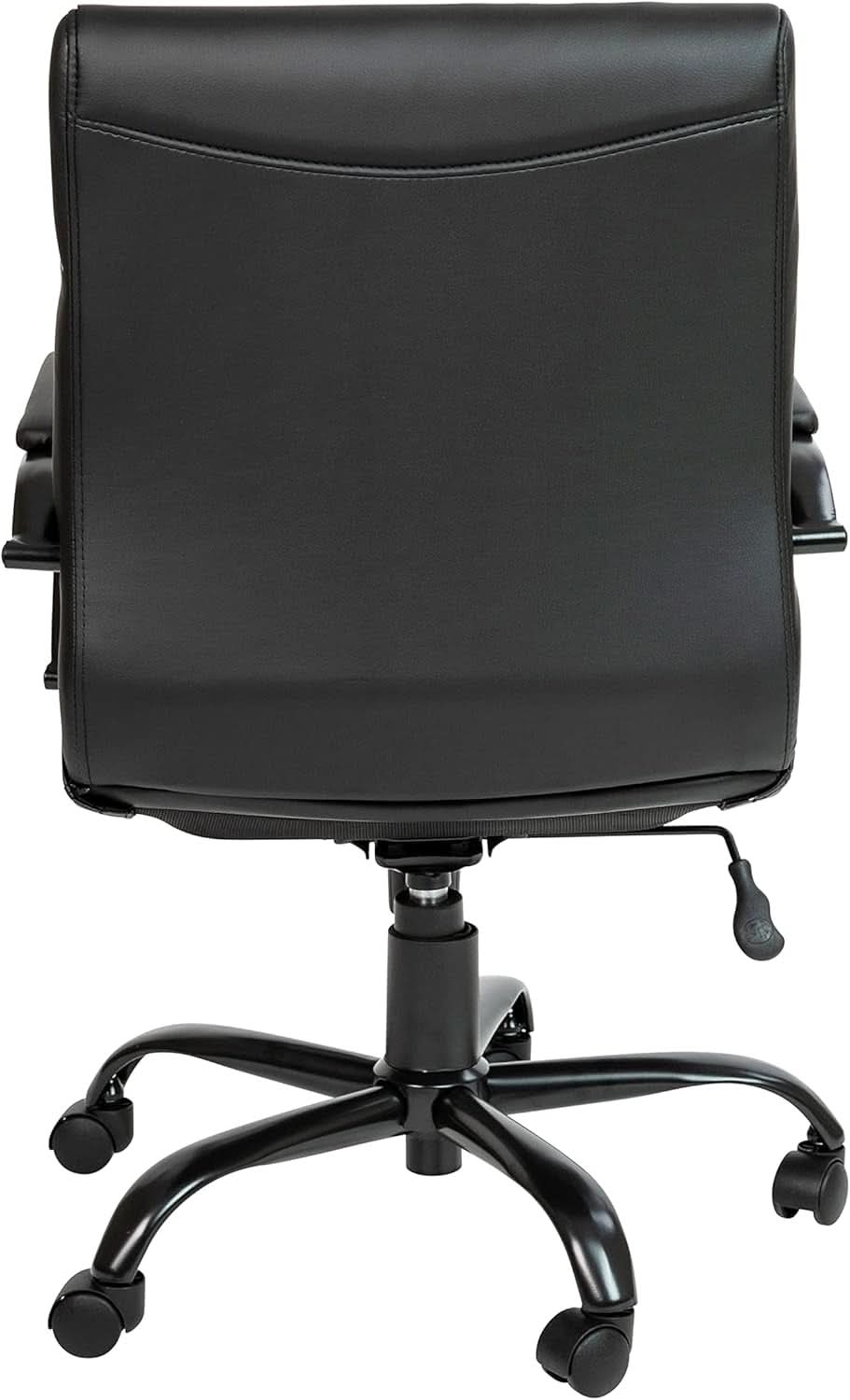 Black Office Chair With Adjustable Height And Padded Seat