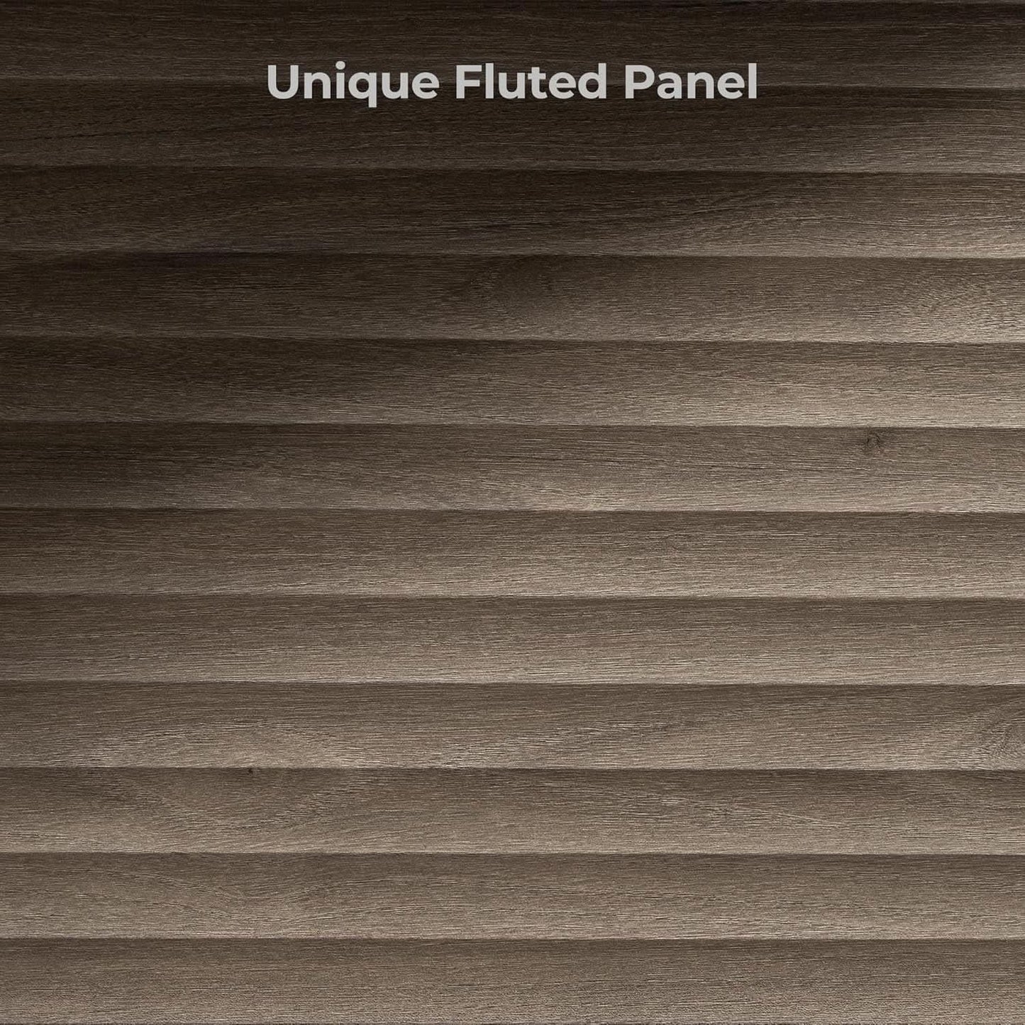 Modern Buffet Cabinet With Wave Panel Doors Large Storage