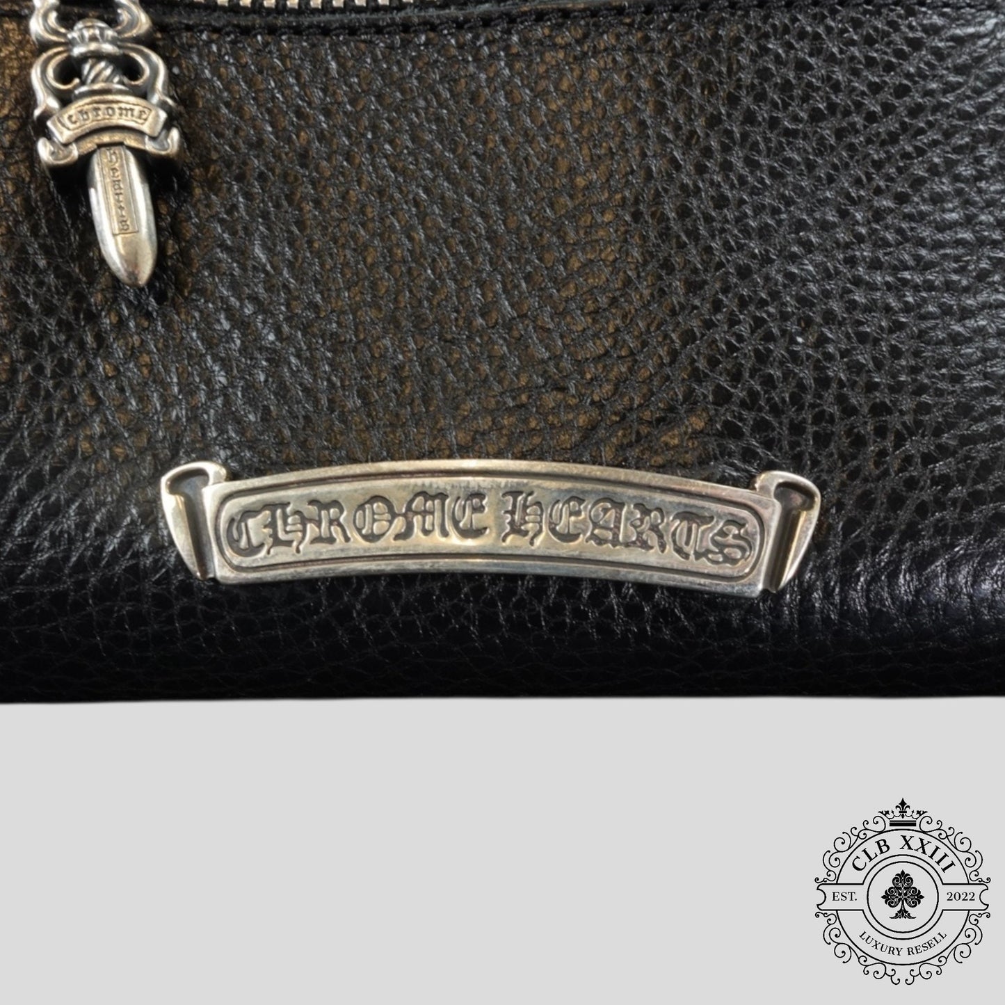 Chrome Hearts Short Wave Wallet in Black