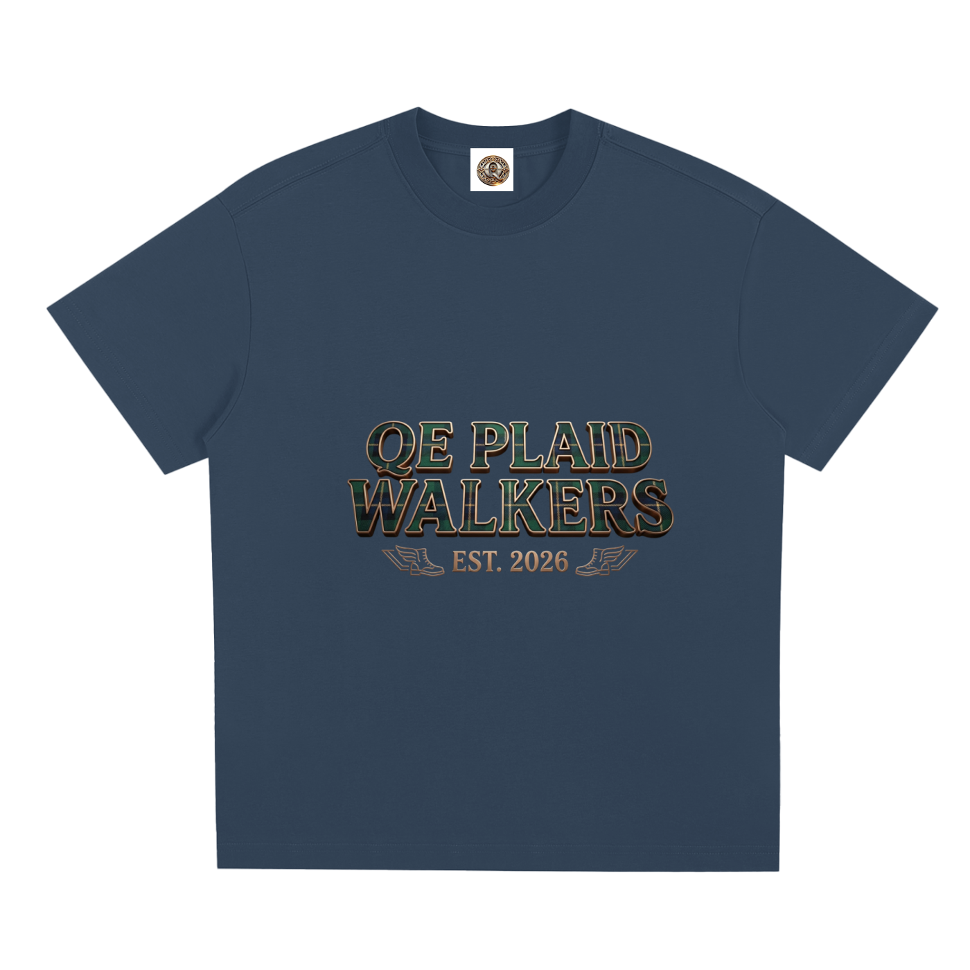 QE Plaid Walkers Quick-Dry Cooling T-Shirt
