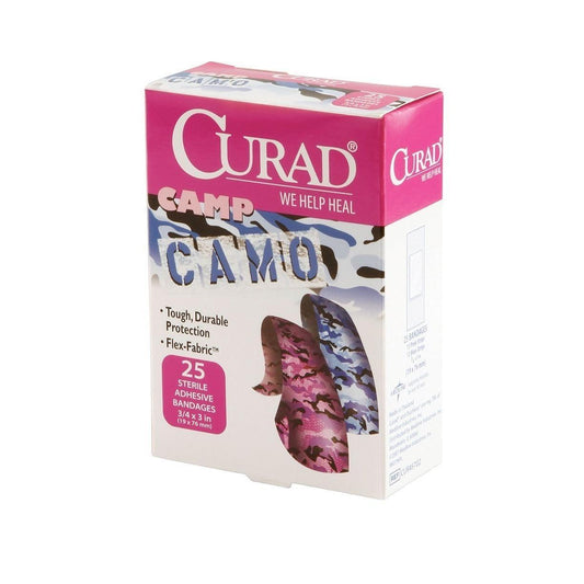 Curad Bandages, Adhesive, Camp Camo 25 ct