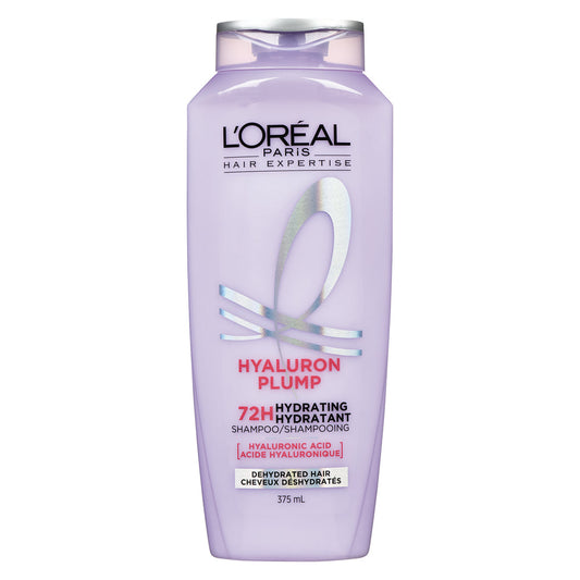 L'Oreal Paris Elvive Hyaluron + Plump Hydrating Shampoo with Hyaluronic Acid, 12.6 oz