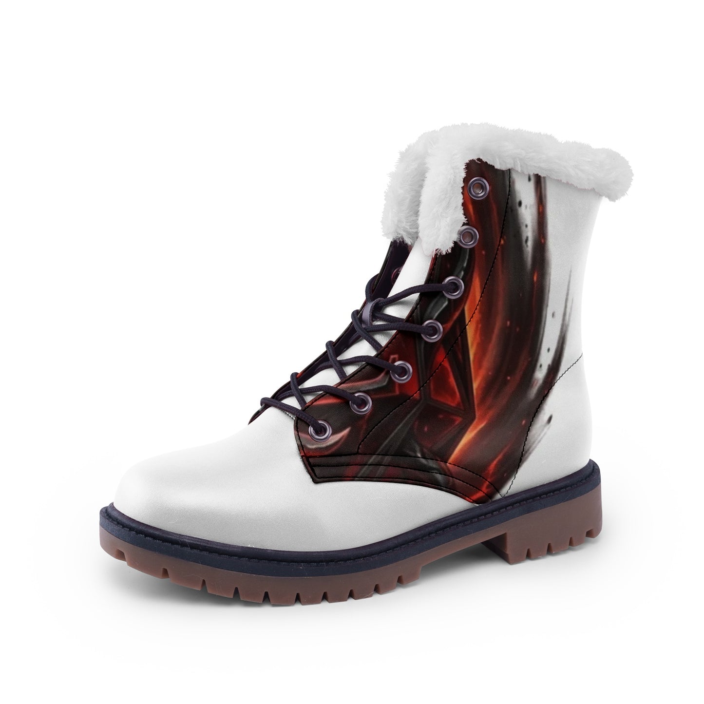 QE Diablo Unisex Lace Up Winter Boots Fashion Comfort Chukka Boots