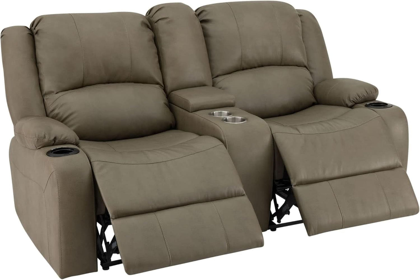 67 Inch Putty Powered RV Wall Hugger Recliner Sofa