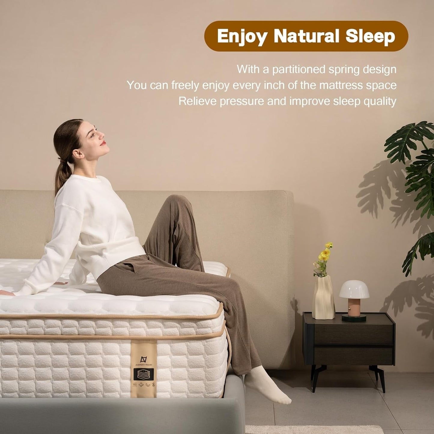Full Size 12 Inch Hybrid Mattress With Memory Foam