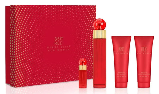 360 Red Set 4p 3.4 oz W EDP Spray