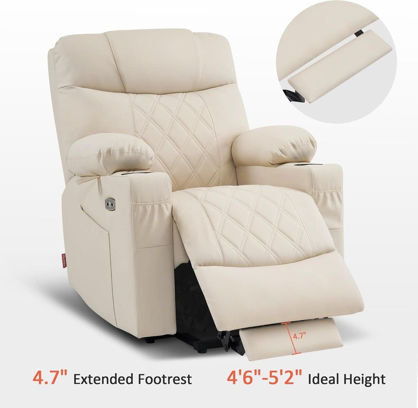 Petite Power Lift Recliner Chair With USB Ports 7111