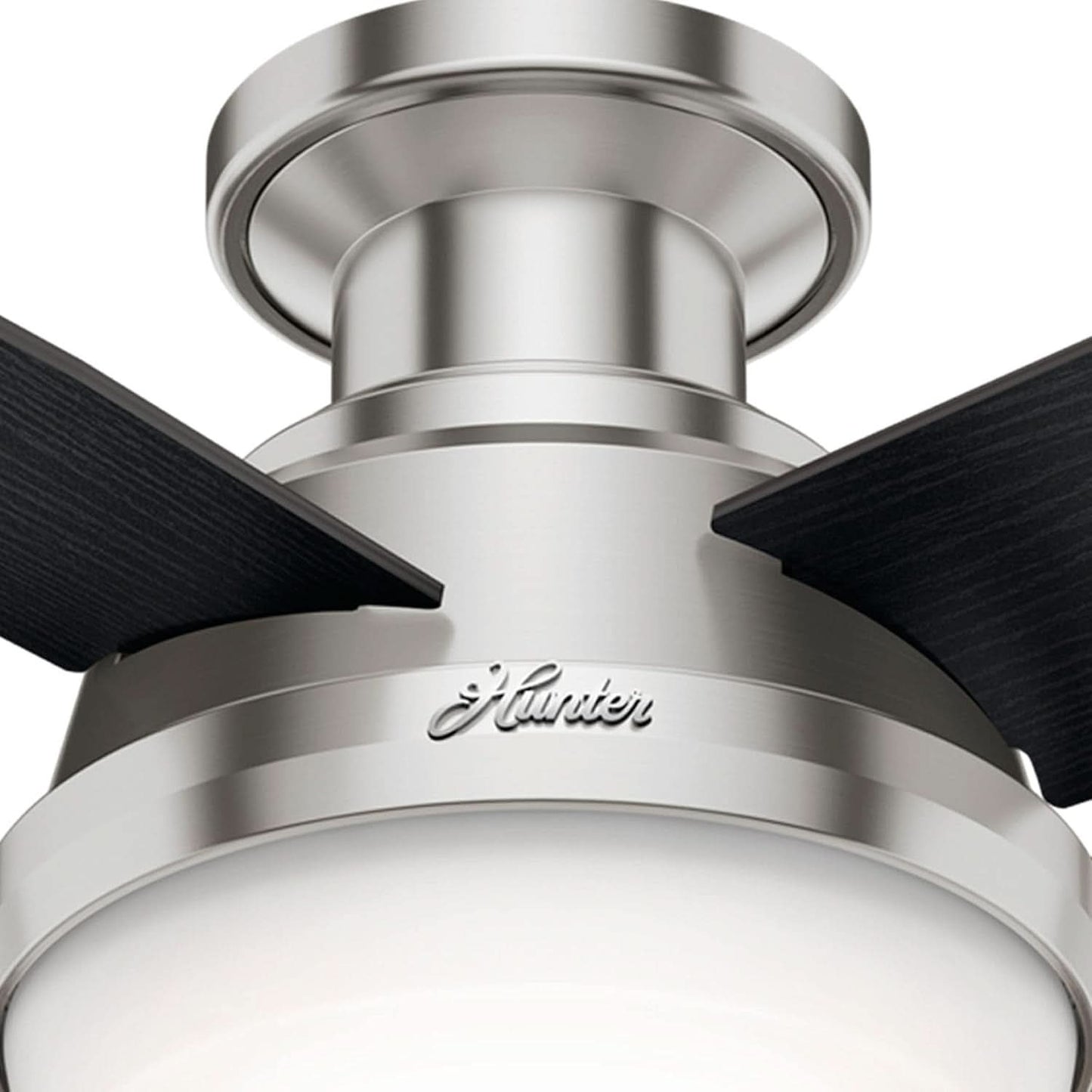 Fan Dempsey 44 Inch Brushed Nickel Ceiling Fan With LED