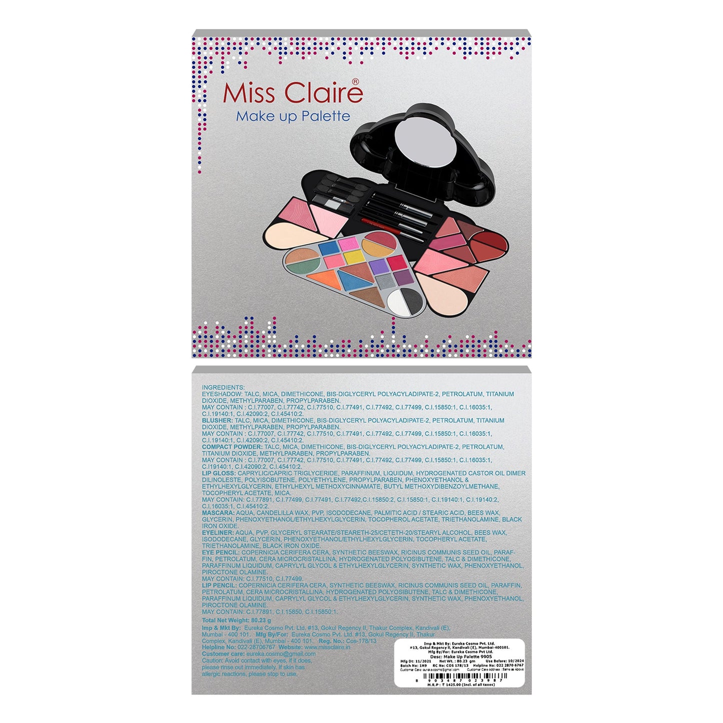 Miss Claire Makeup Palette 9905