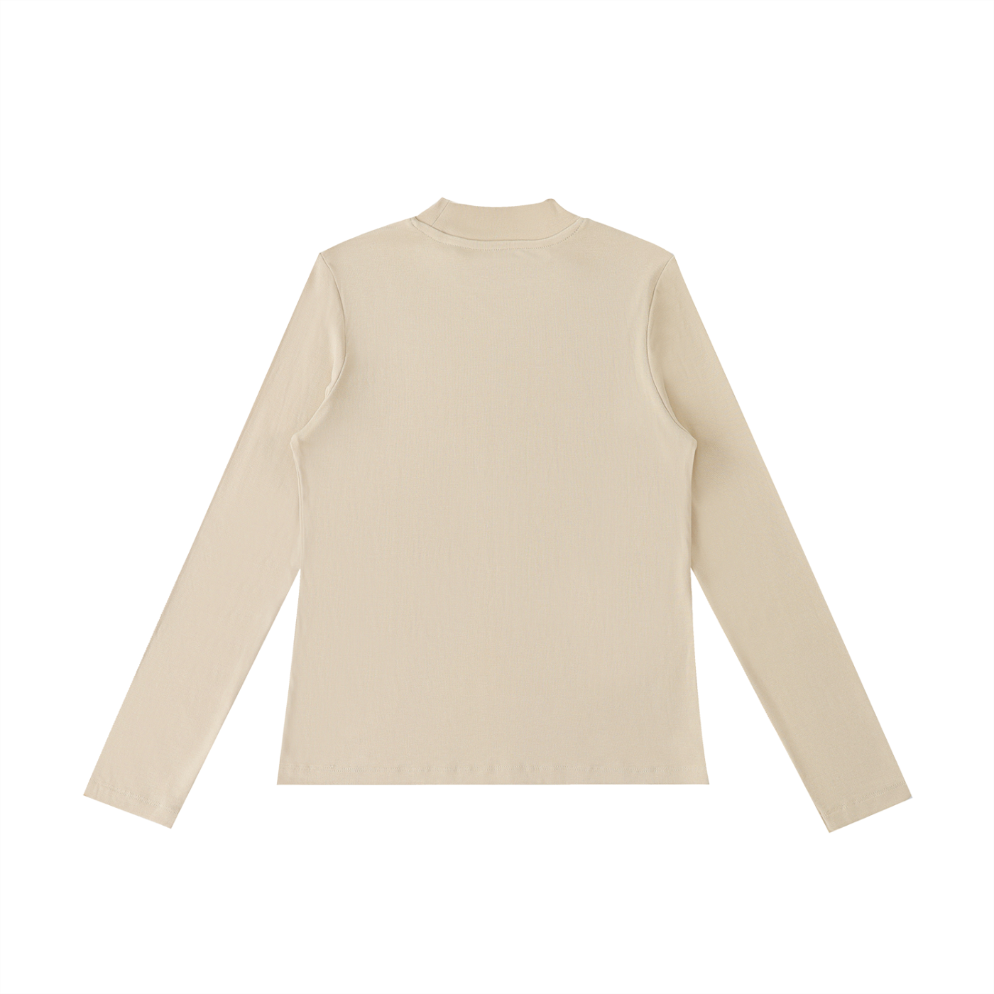 QE Essential Mock Neck Long Sleeve T-Shirt