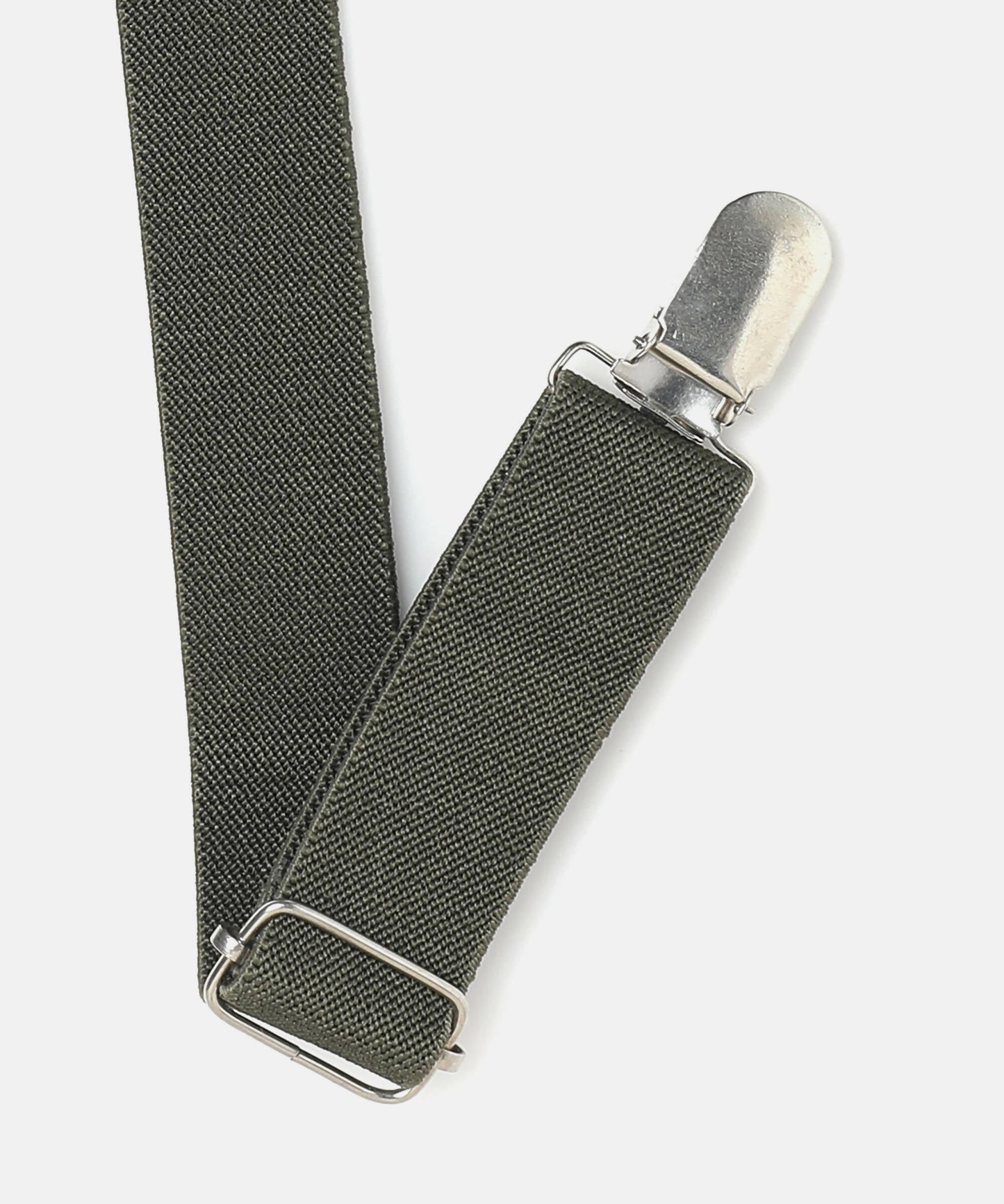 Manet Boys Solid Suspenders - Bottle Green