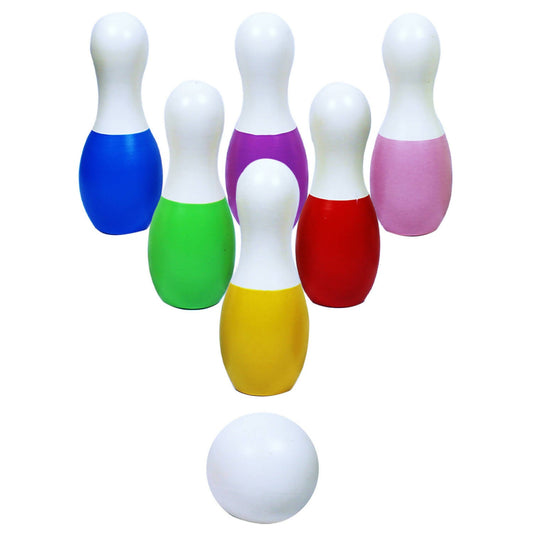 Matoyi Trapezium Rattle & Cat Stacker & Flat disk Rattle & Color Bowling Pin For Kids