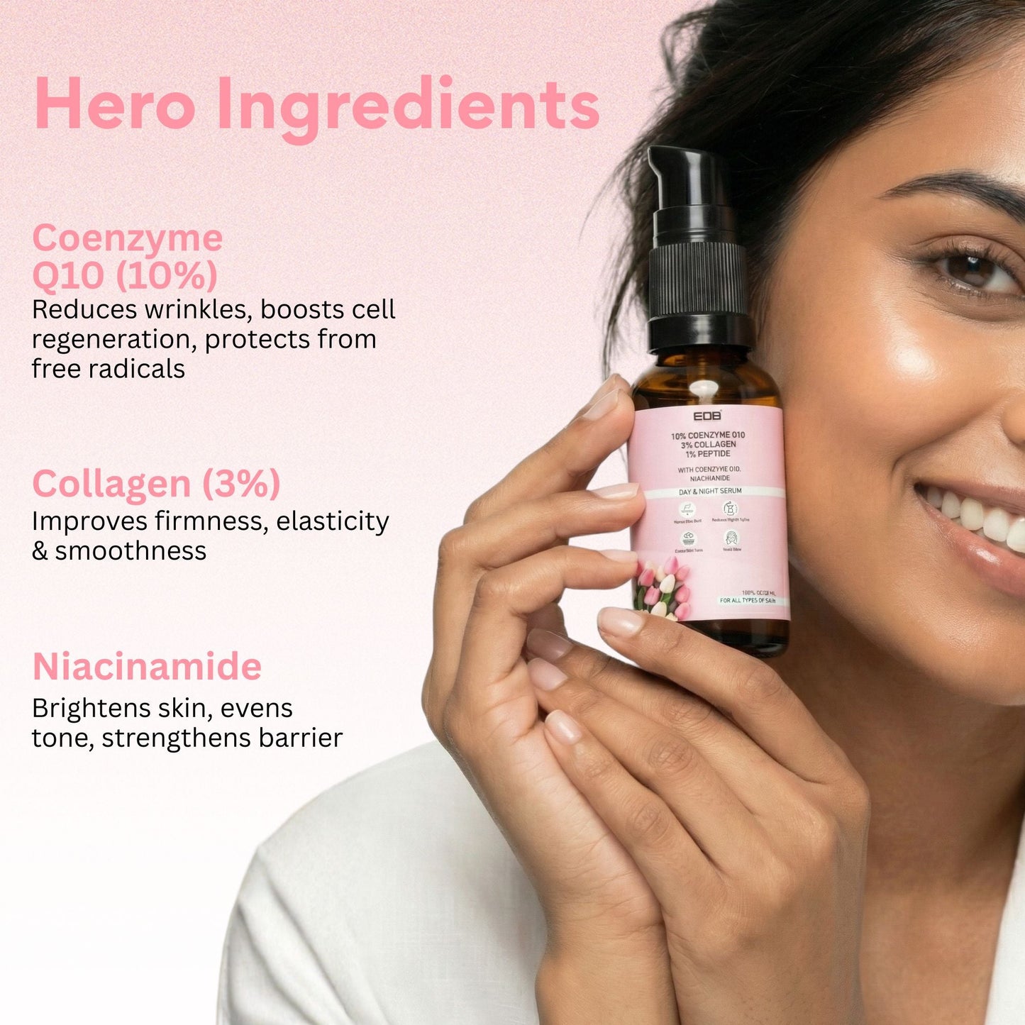 EOB 10% Coenzyme Q10 Face Serum Day & Night Serum