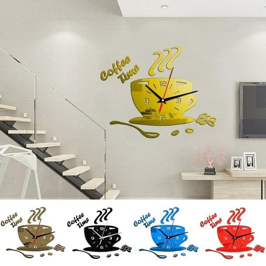 3D Creative Acrylic Mirror Wall Clock