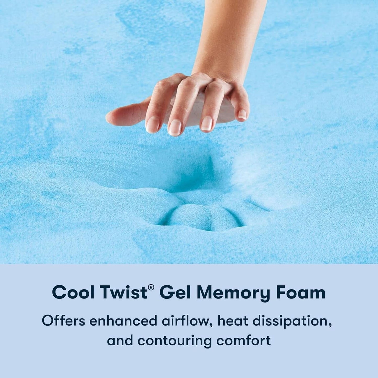 Full Size Hybrid Mattress Box Cooling Memory Foam Technology