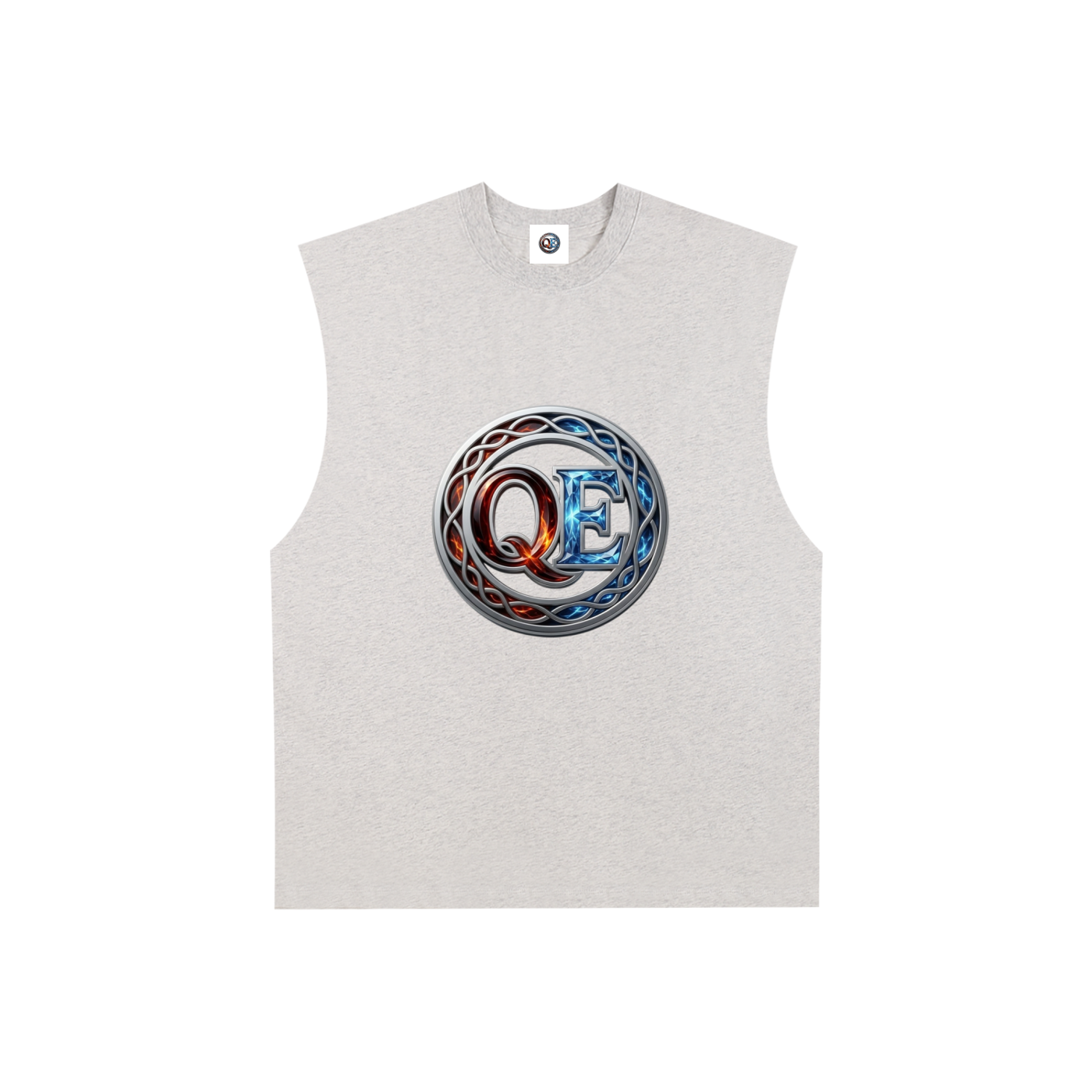 QE Ring Raw Edge Cotton Tank Top