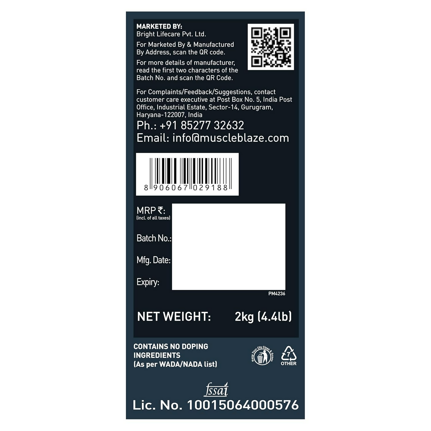 MuscleBlaze Weight Gainer With Added Digezyme Powder
