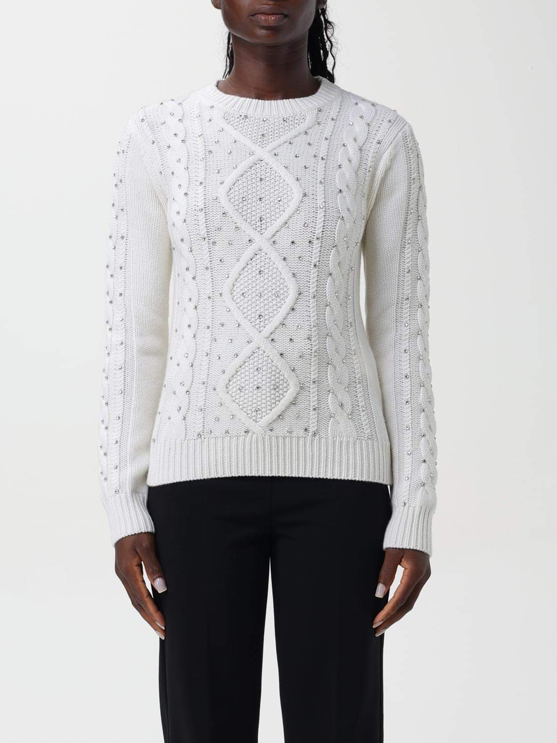 Max Mara Sweater Woman Yellow Cream