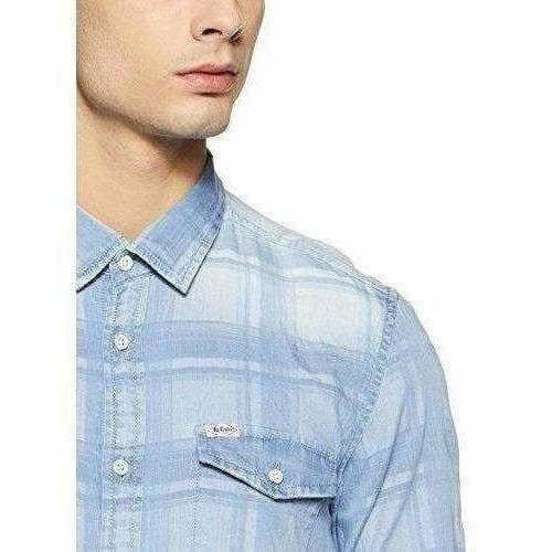 Lee Men's Checkered Regular Casual Shirt