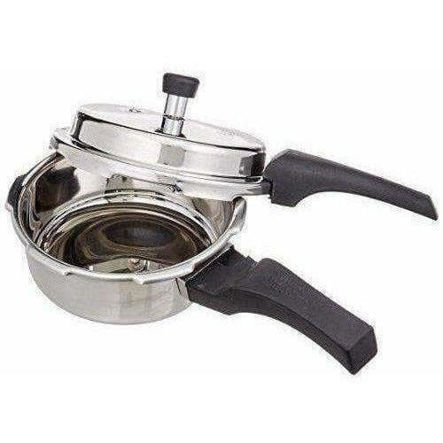 Stainless Steel Pressure Cooker with Lid - 2 Litres
