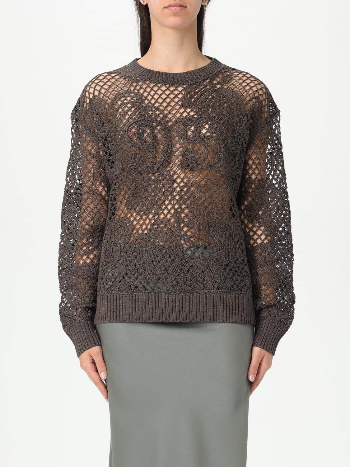 Max Mara Sweater Woman Brown
