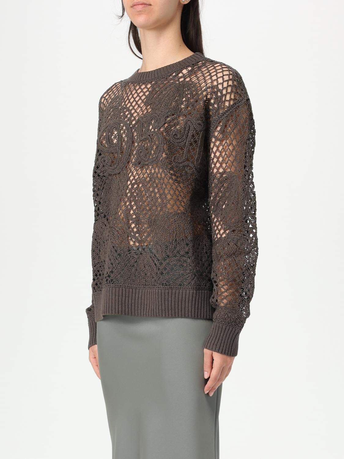 Max Mara Sweater Woman Brown