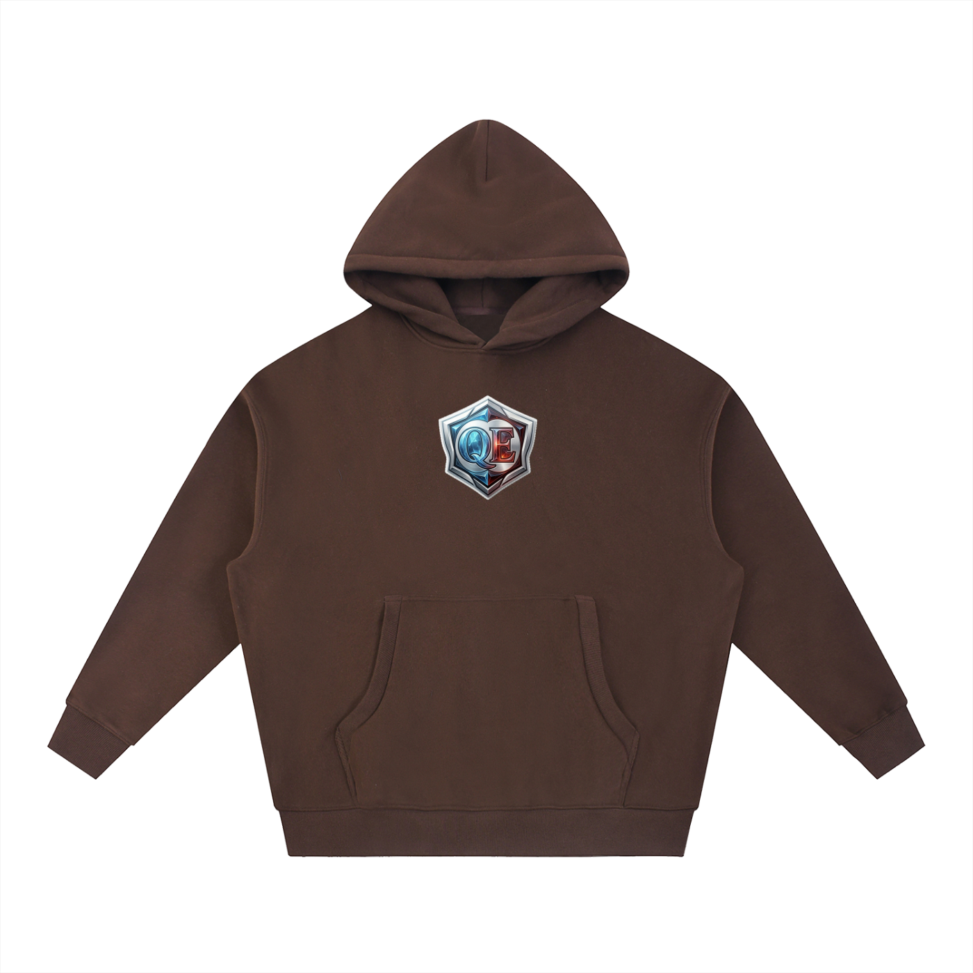 QE Shield Essential Oversized Boxy Fit Fleece Hoodie