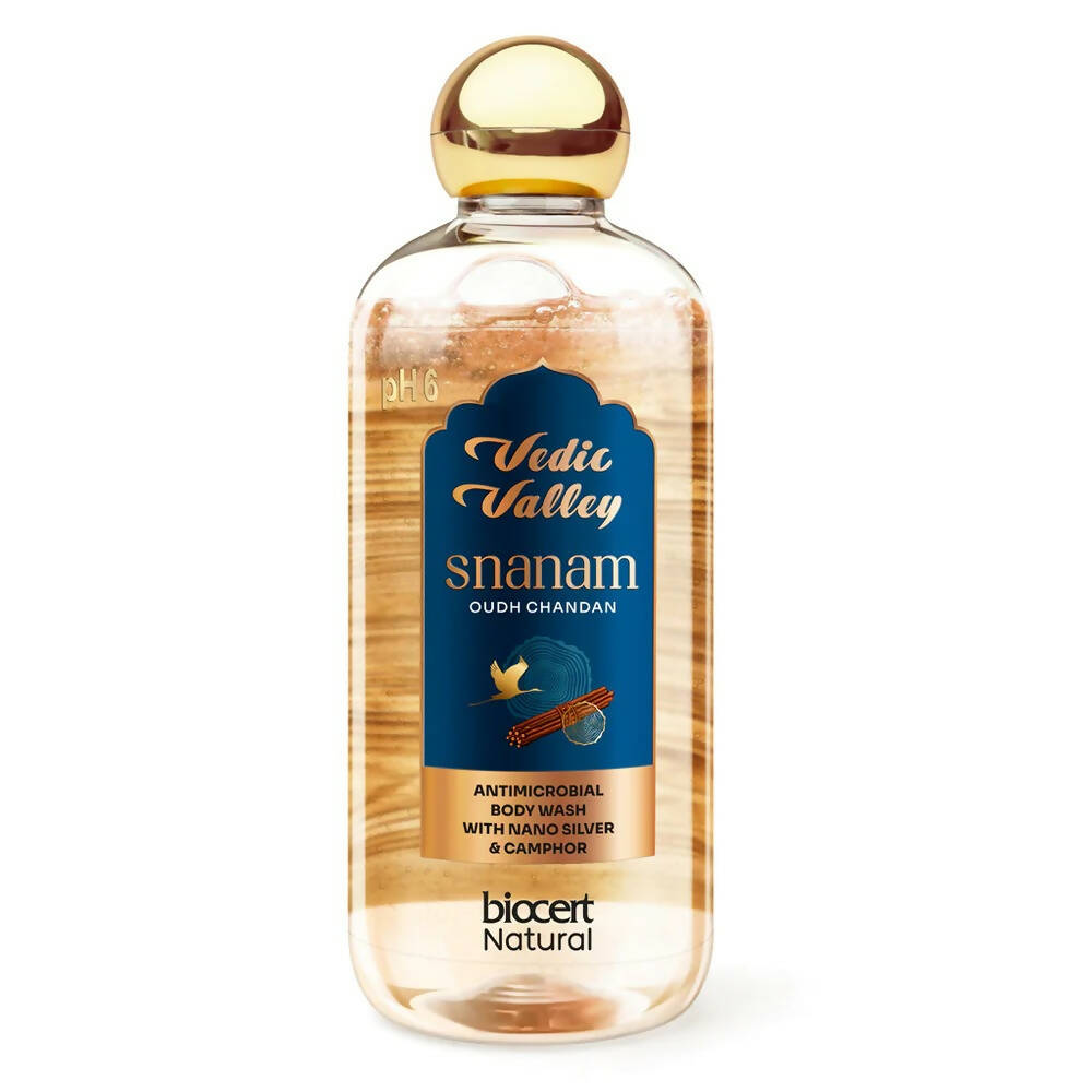 Vedic Valley Mens Long Lasting Hydrating Body Wash Oudh Chandan