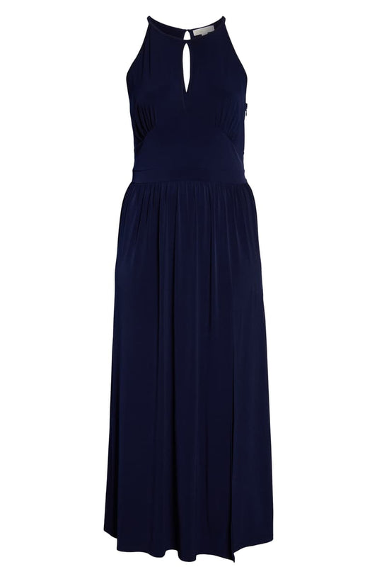 MICHAEL Michael Kors Womens Plus Halter Keyhole Maxi Dress, Various Sizes