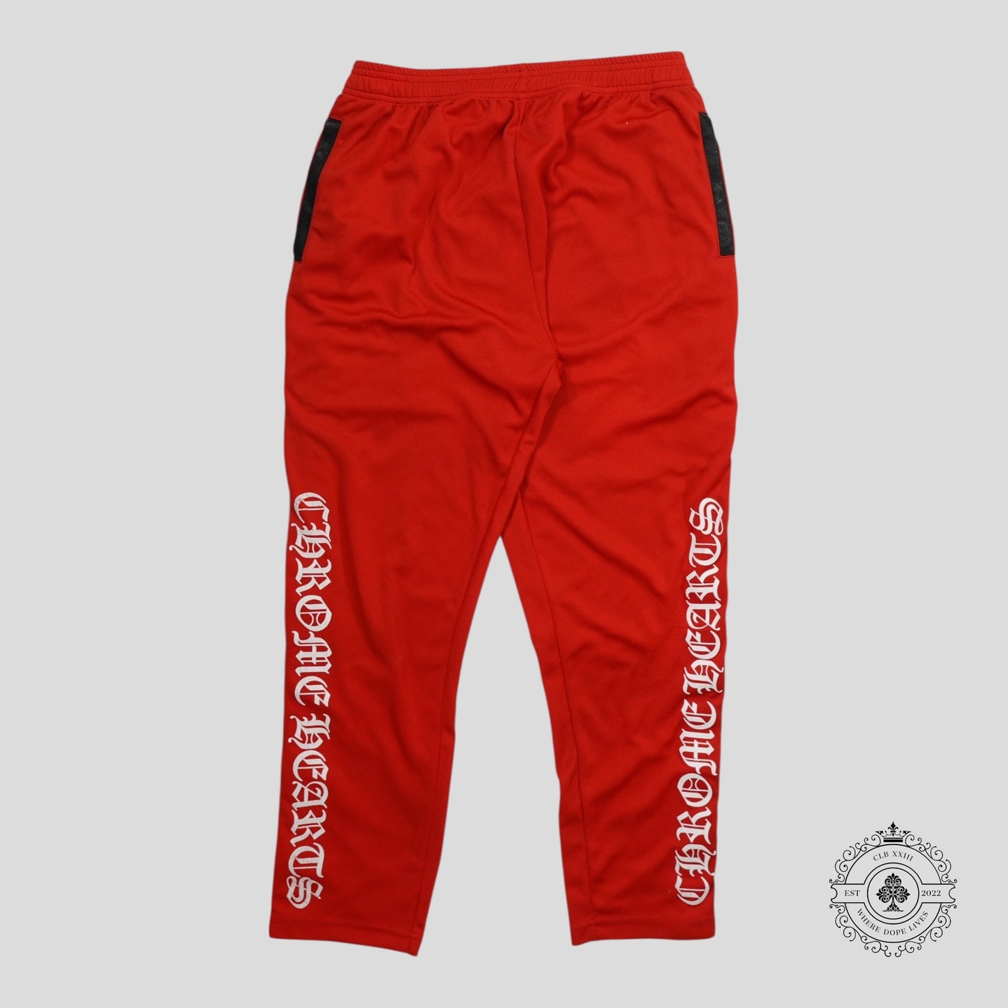 Chrome Hearts Snap Up Track Pants in Red
