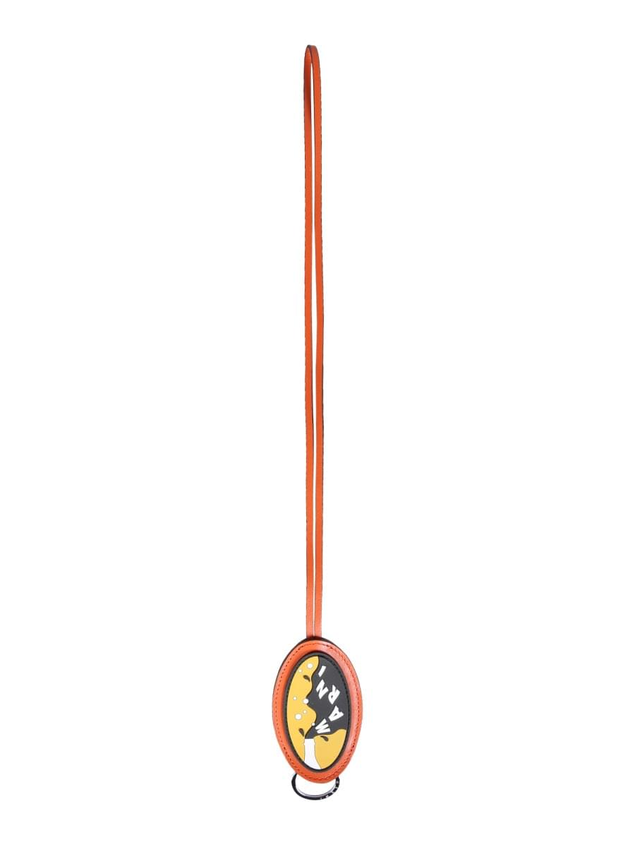 Marni Men Key Ring With Logo Patch