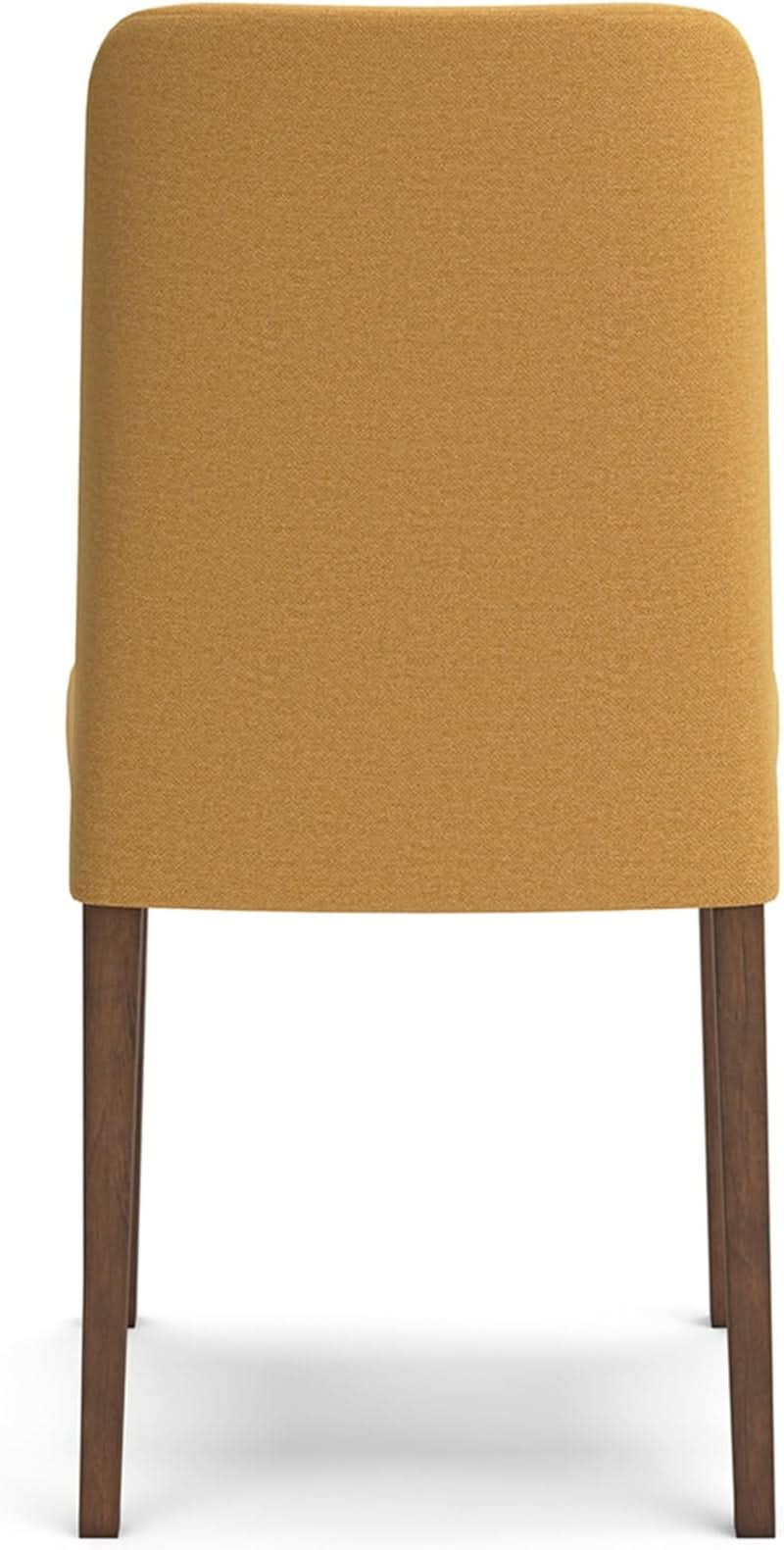 Lyncott Upholstered Dining Chair Yellow And Brown Foam Cushion