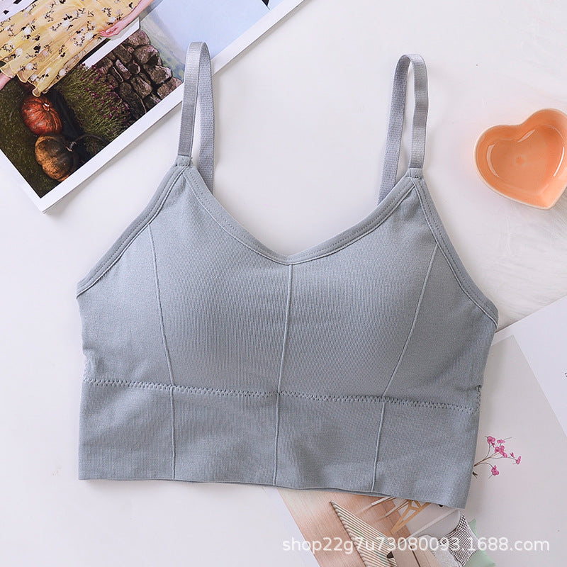Soft Cotton Sports Bras For Women Push Up Solid Sports Bra Jogging Gym Women Sports Bra Girl Underwear Fitness Running Yoga Sport Tops