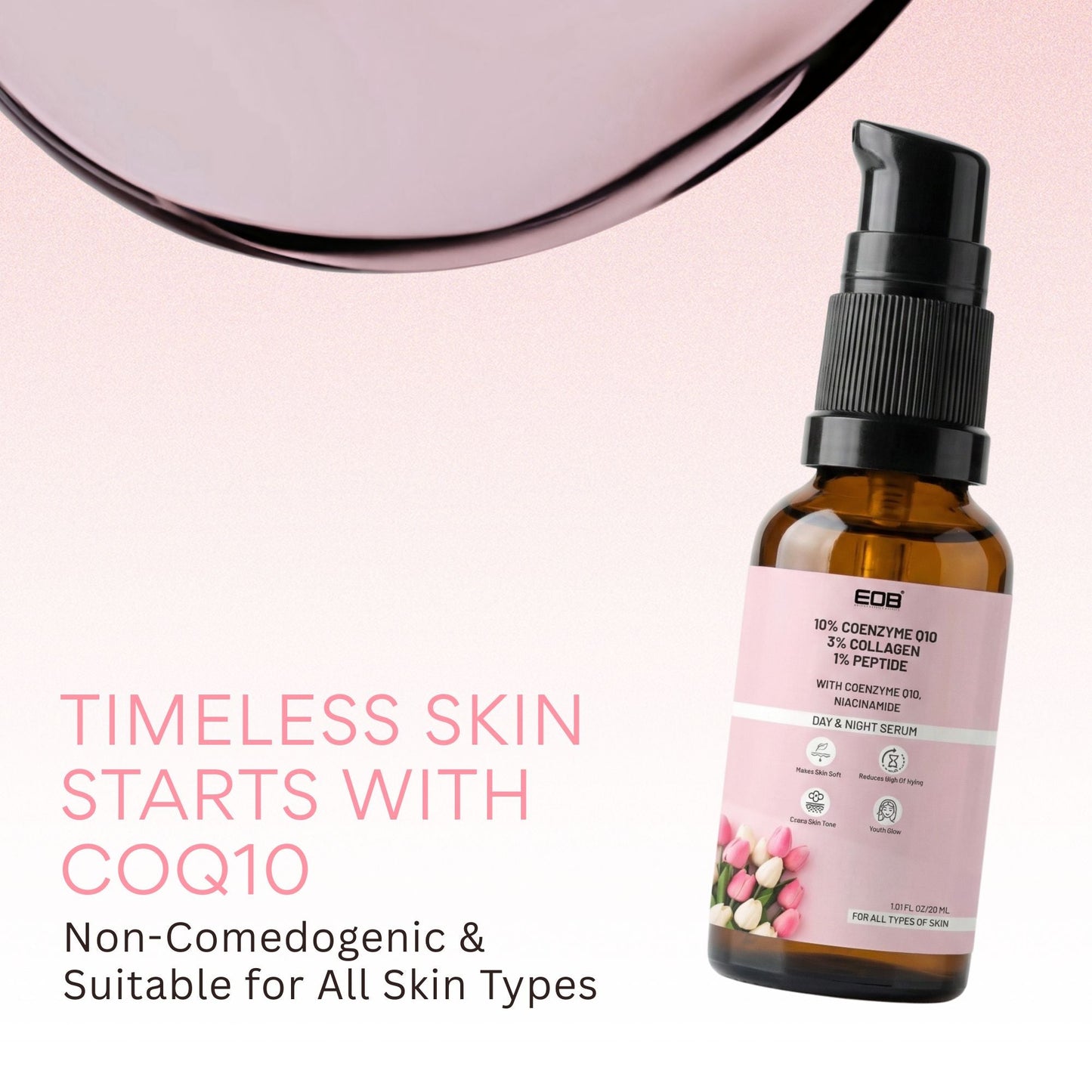 EOB 10% Coenzyme Q10 Face Serum Day & Night Serum