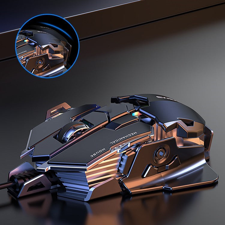 Gaming Ergonomic Wired Mouse 6400DPI Comfortable Game Mouse Optical PC USB Mice