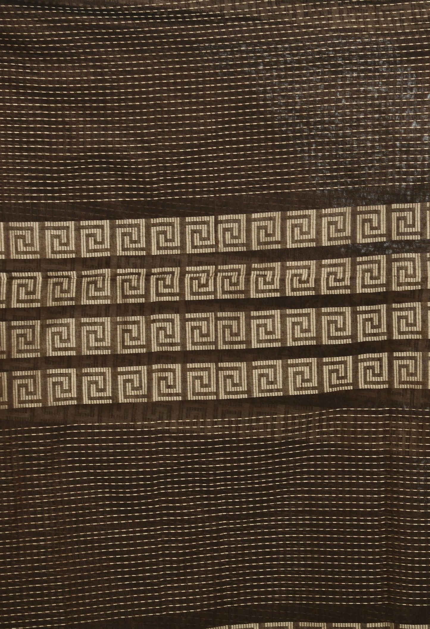 Mominos Fashion Moeza Handloom Cotton Brown Dupatta