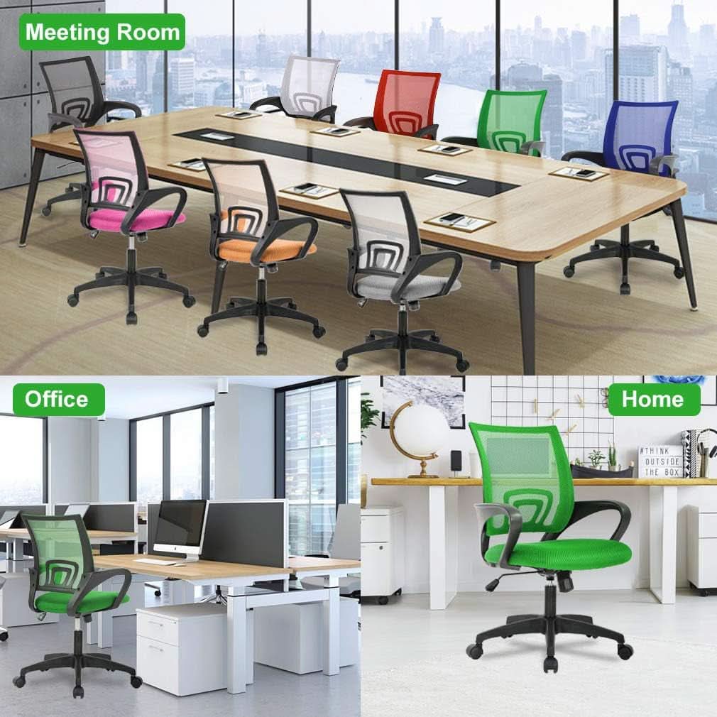 Ergonomic Green Mesh Office Chair With Lumbar Support