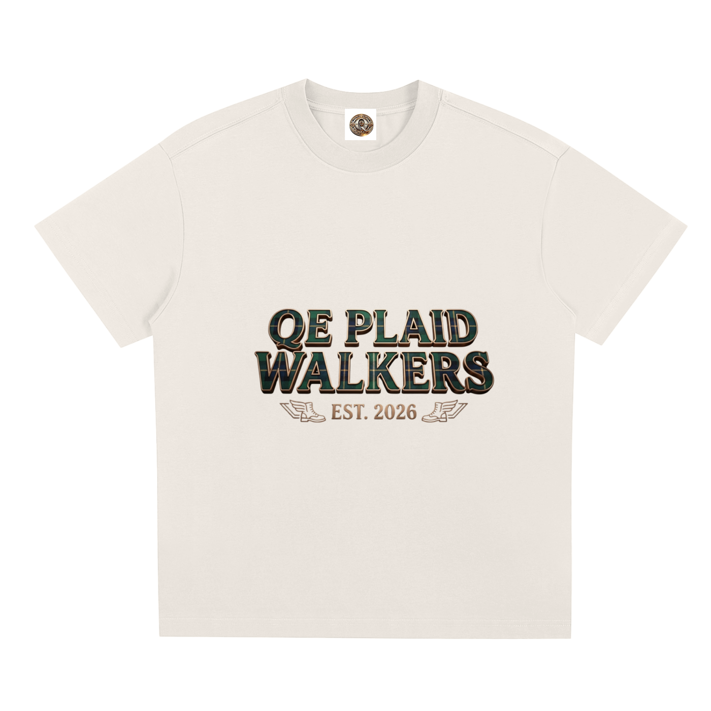 QE Plaid Walkers Quick-Dry Cooling T-Shirt