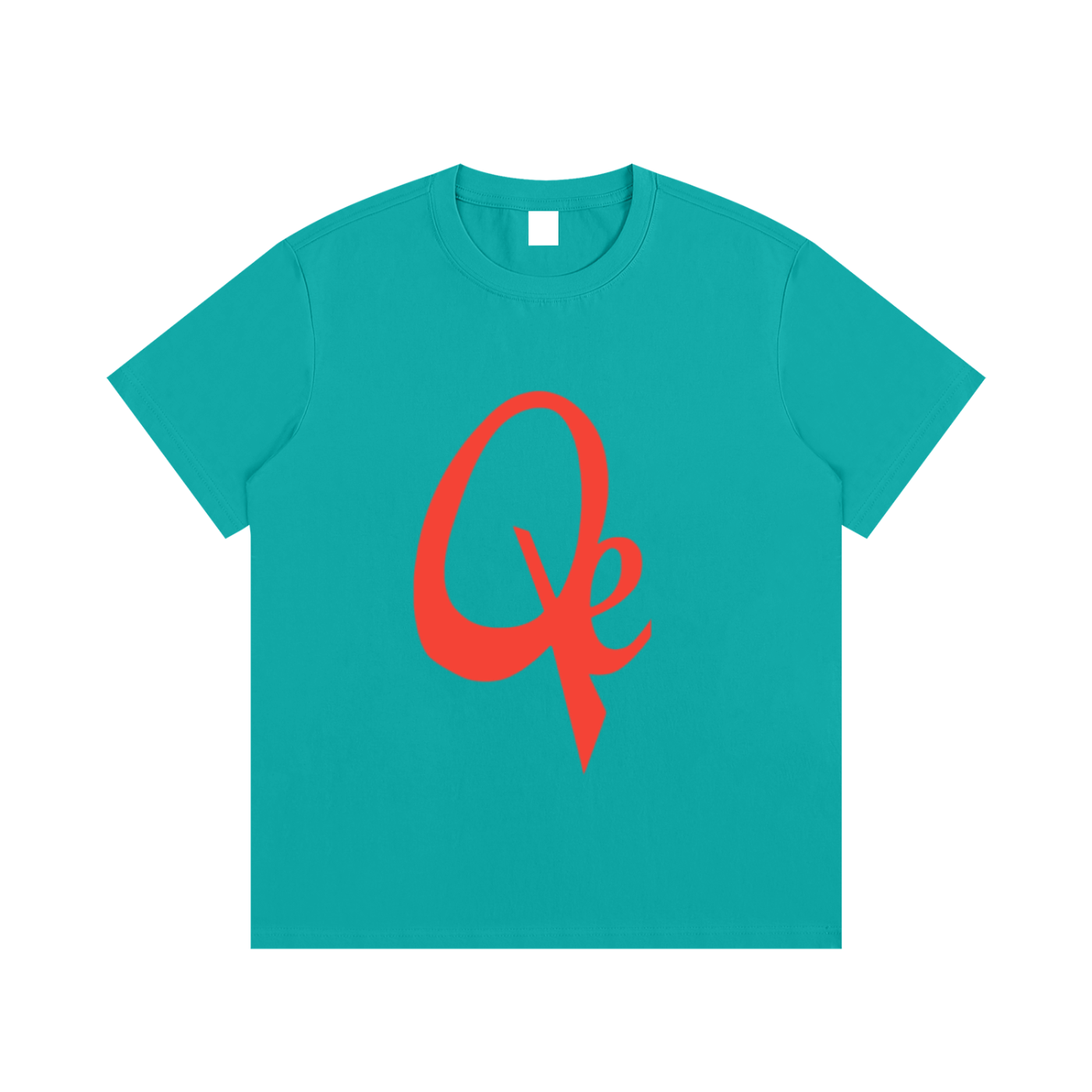 QE Orange Logo Essential Cotton T-Shirt