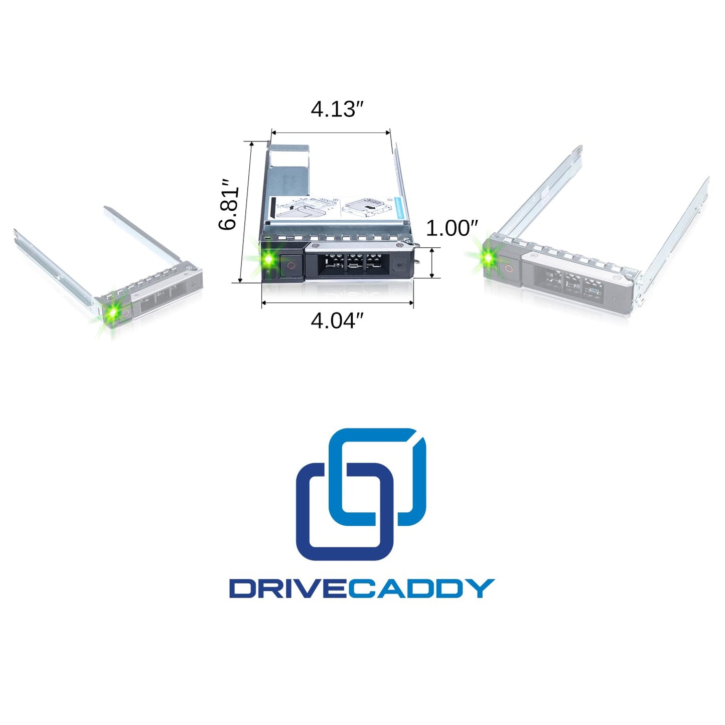 DRIVECADDY 3-Pack 3.5" Hard Drive Caddy 2.5" to 3.5" Adapter Dell Servers