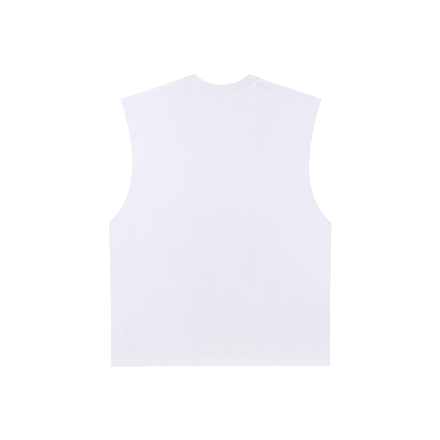 QE Ring Raw Edge Cotton Tank Top