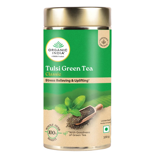 Organic India Tulsi Green Tea Classic Tin