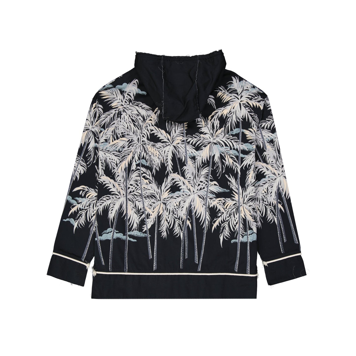 Palm Angels Hooded Printed Shirt Men