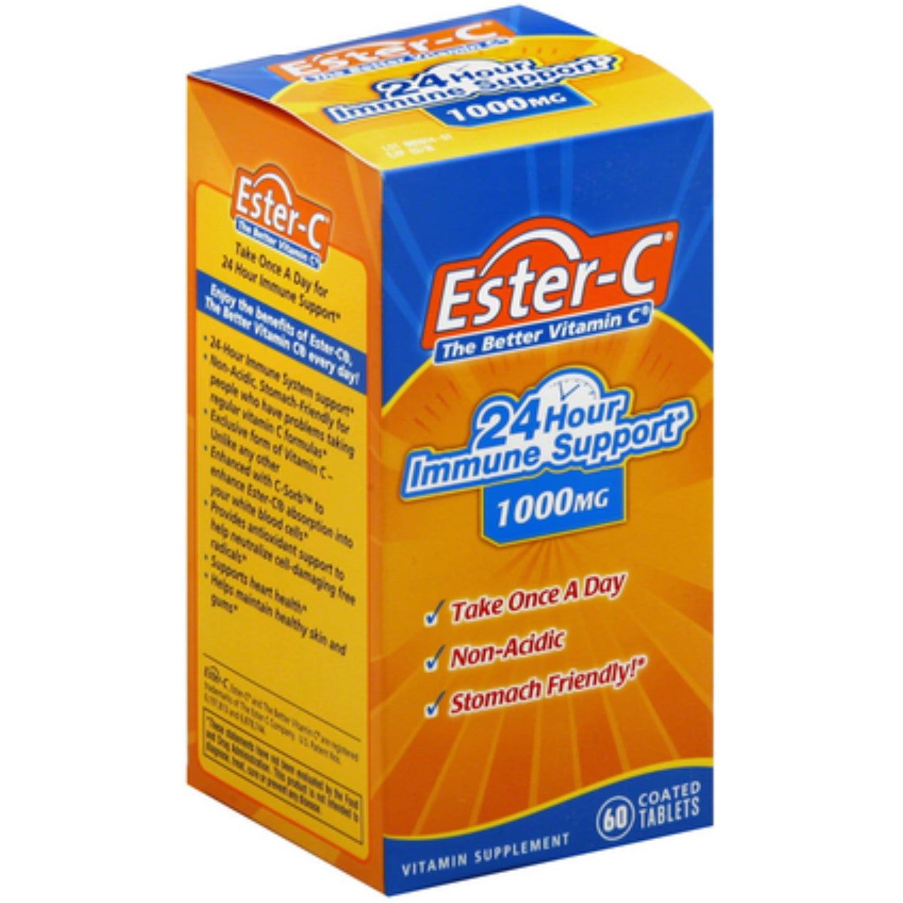 Ester-C Immune Support, 24 Hour, Maximum Strength, 1000 Mg 120 ct