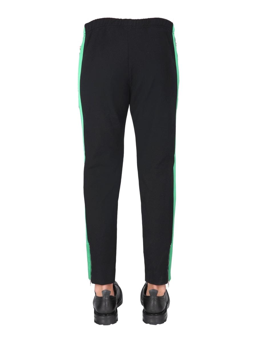 Alexander Mcqueen Men Jogging Pants With Embroidered Skull