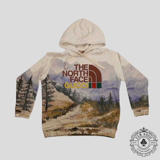 Gucci X The North Face Trail Print Hoodie in Multicolor